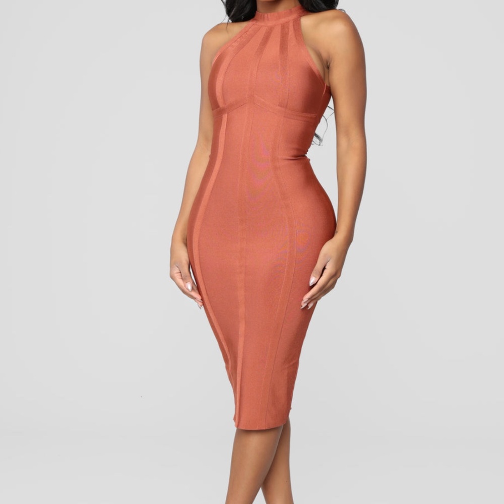 Fashionnova midi bandage dress